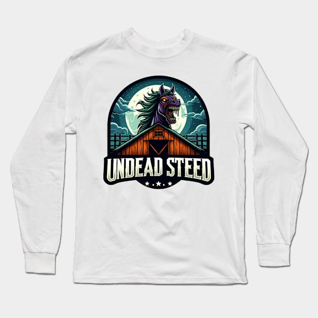 Undead Steed Long Sleeve T-Shirt by WolfeTEES